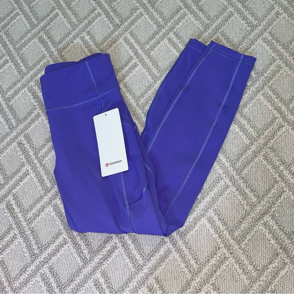 NWT Lululemon Invigorate High Rise Leggings 25” in Charged Indigo Size 6